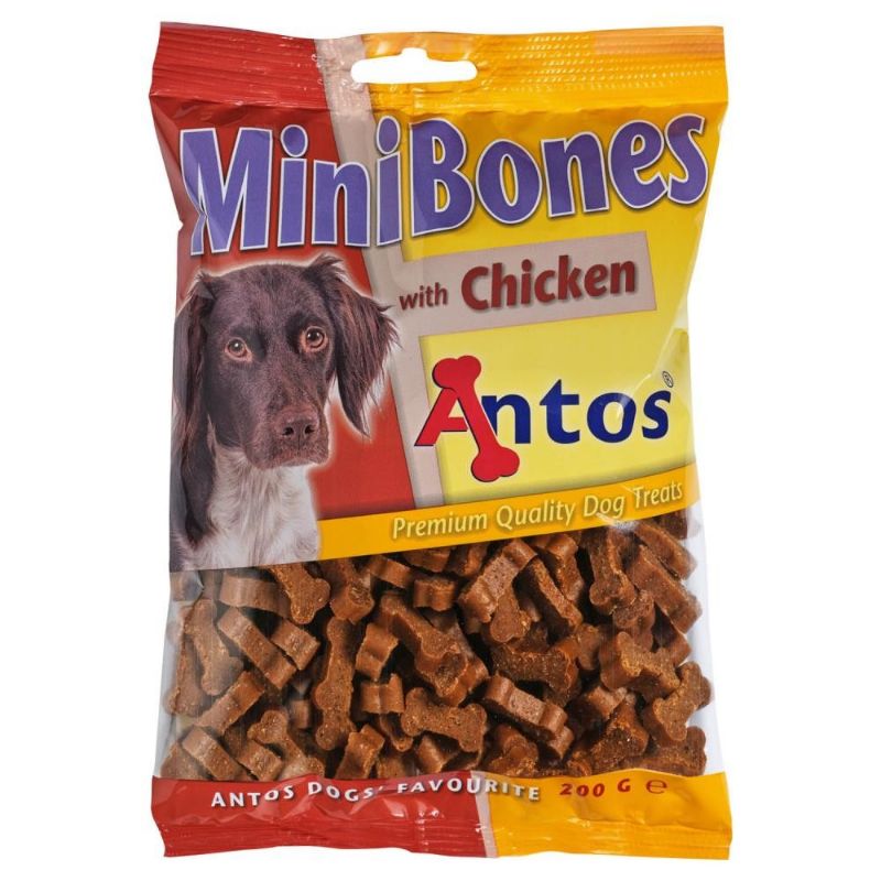 ANTOS Mini Bones Chicken maži kauliukai su vištiena 200g (25)